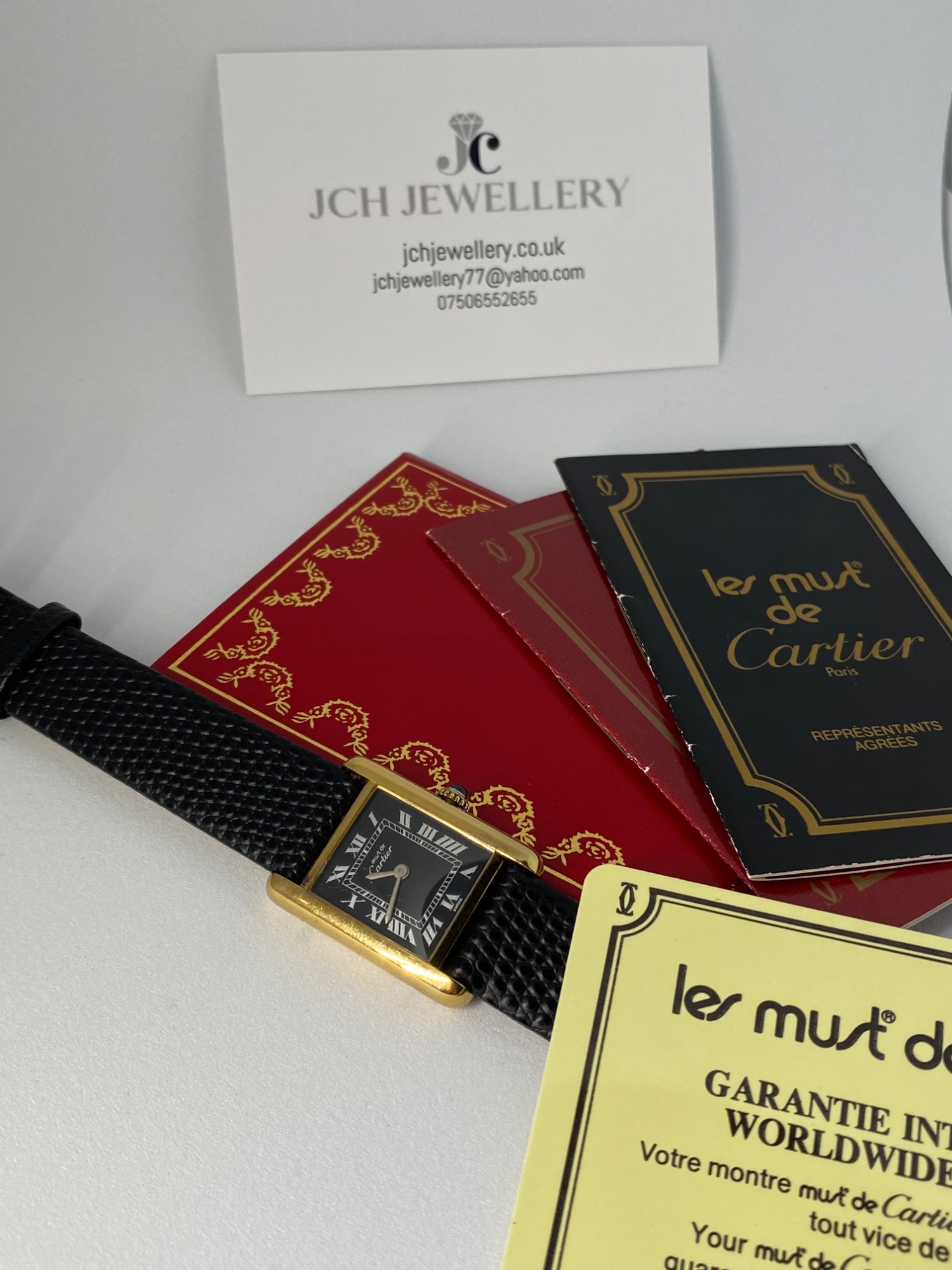 Cartier Must De Tank Wristwatch 18ct Gold Plated Silver Case Manual Winding  view 8