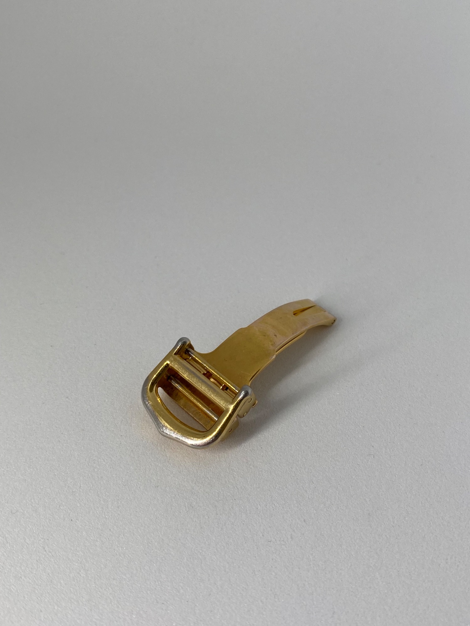 Cartier Stainless Steel 18ct Gold Plated Butterfly Deployment Clasp  view 4