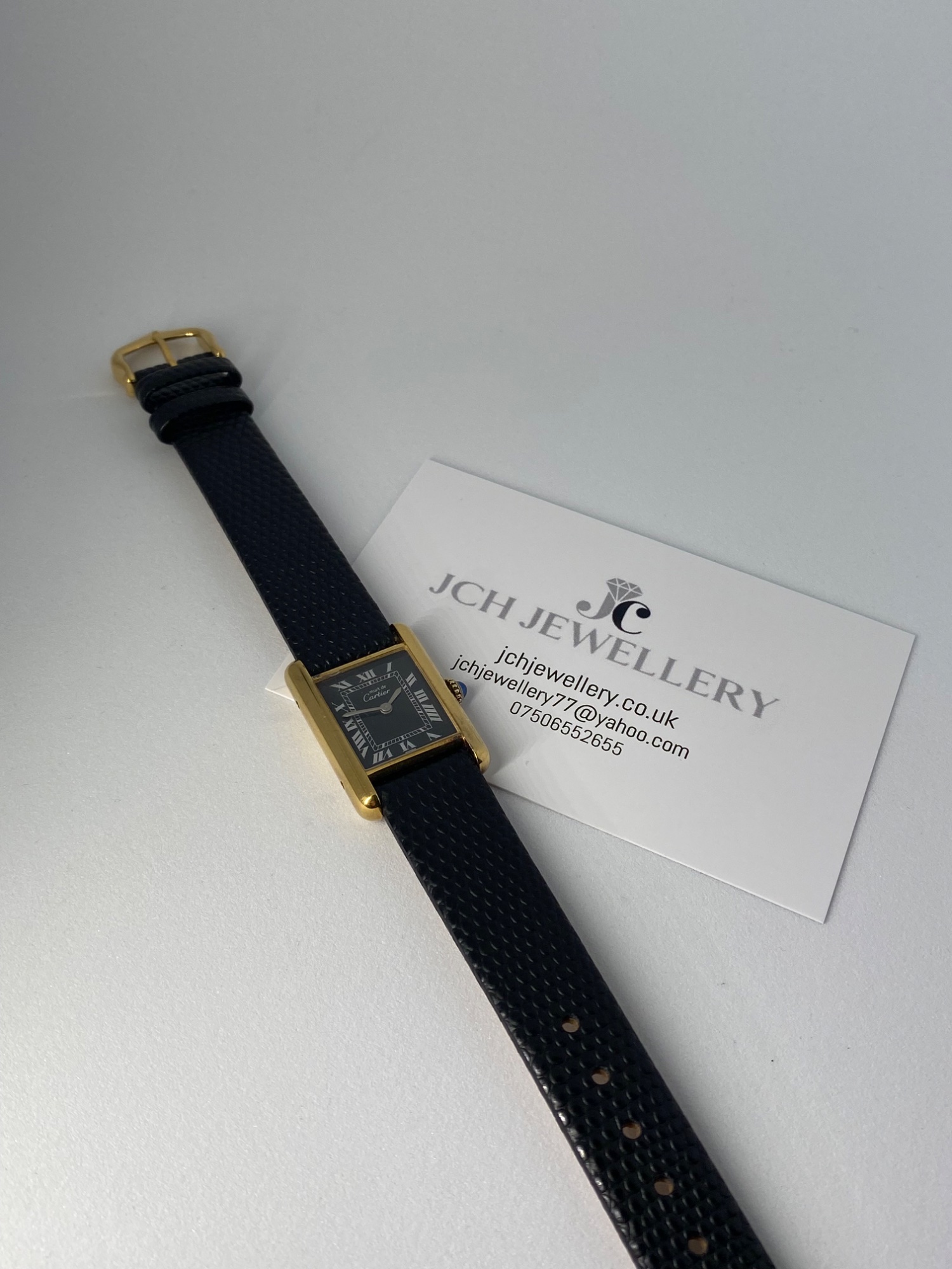 Cartier Must De Tank Wristwatch 18ct Gold Plated Silver Case Manual Winding  view 20