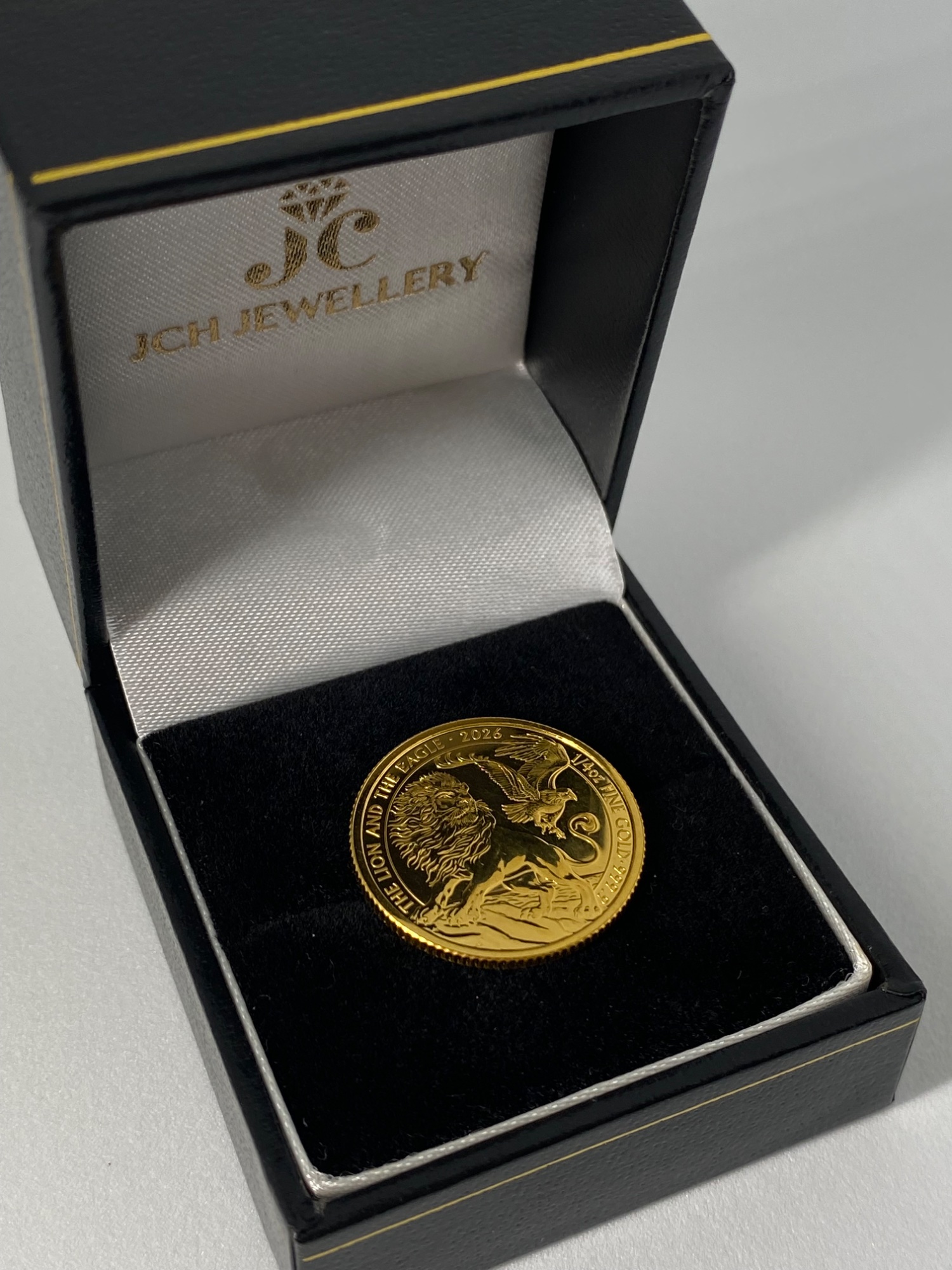 The lion and the eagle 1/4 oz gold bullion coin 