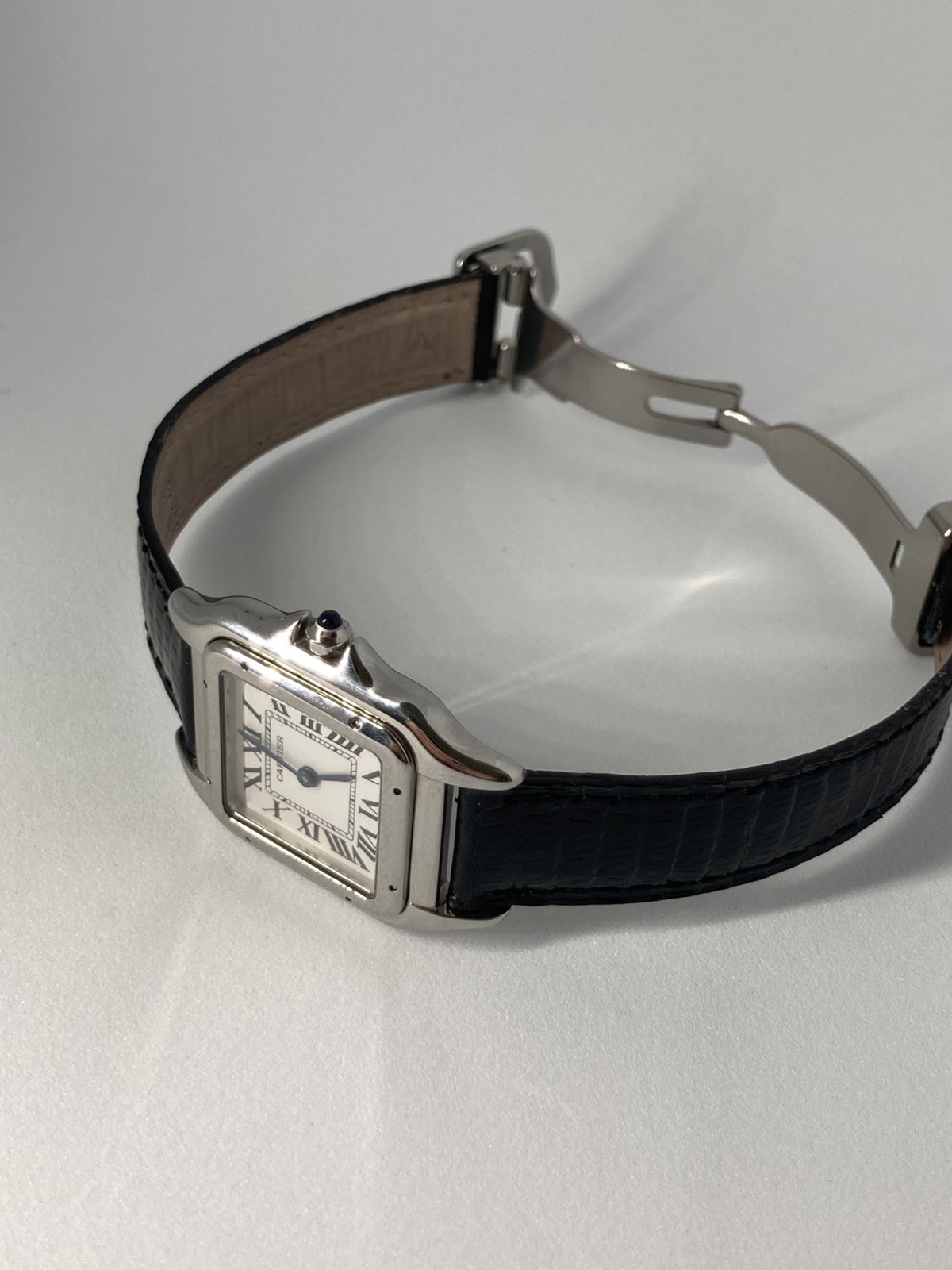 Cartier Panther Stainless Steel Roman Numeral Dial Ladies Watch view 9