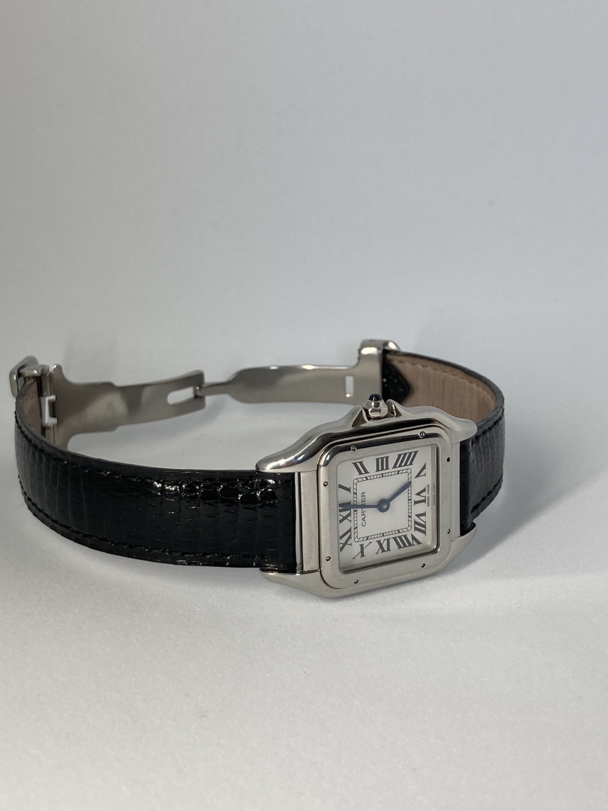 Cartier Panther Stainless Steel Roman Numeral Dial Ladies Watch view 13