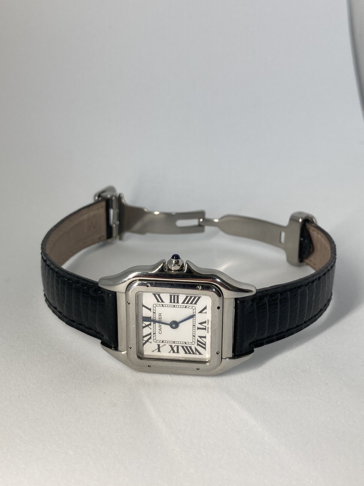 Cartier Panther Stainless Steel Roman Numeral Dial Ladies Watch view 12