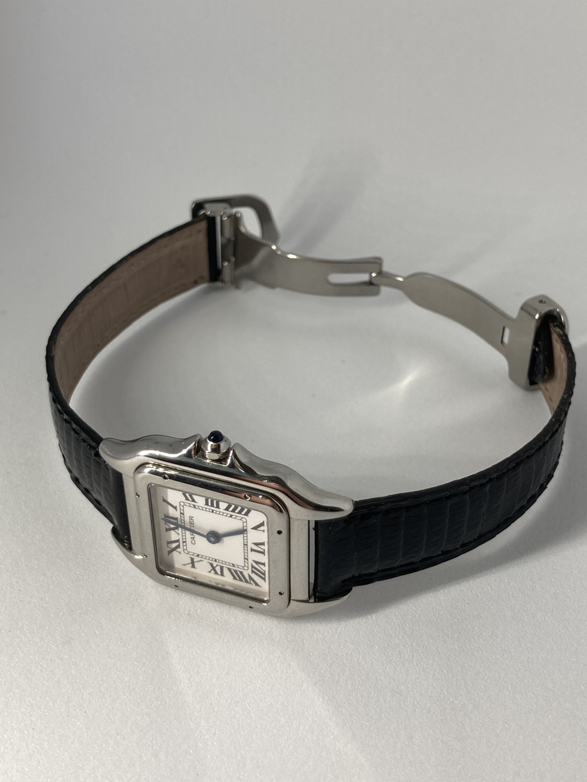Cartier Panther Stainless Steel Roman Numeral Dial Ladies Watch view 5