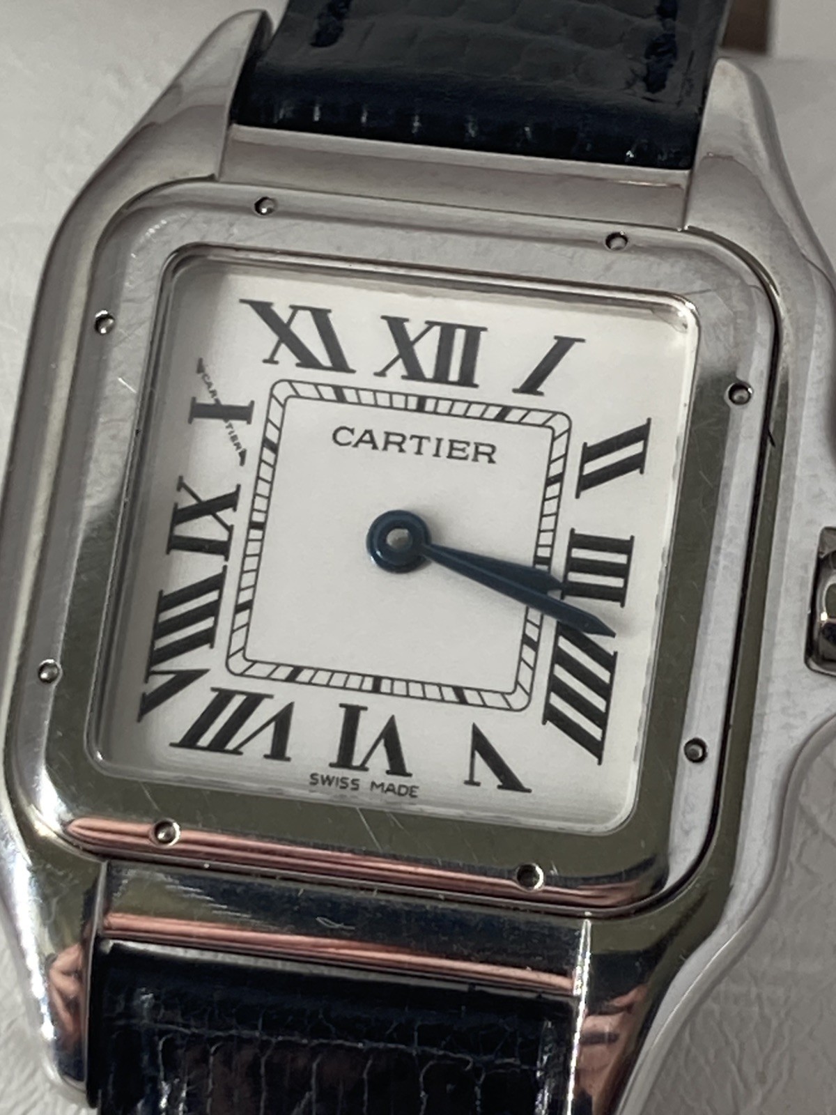 Cartier Panther Stainless Steel Roman Numeral Dial Ladies Watch view 10