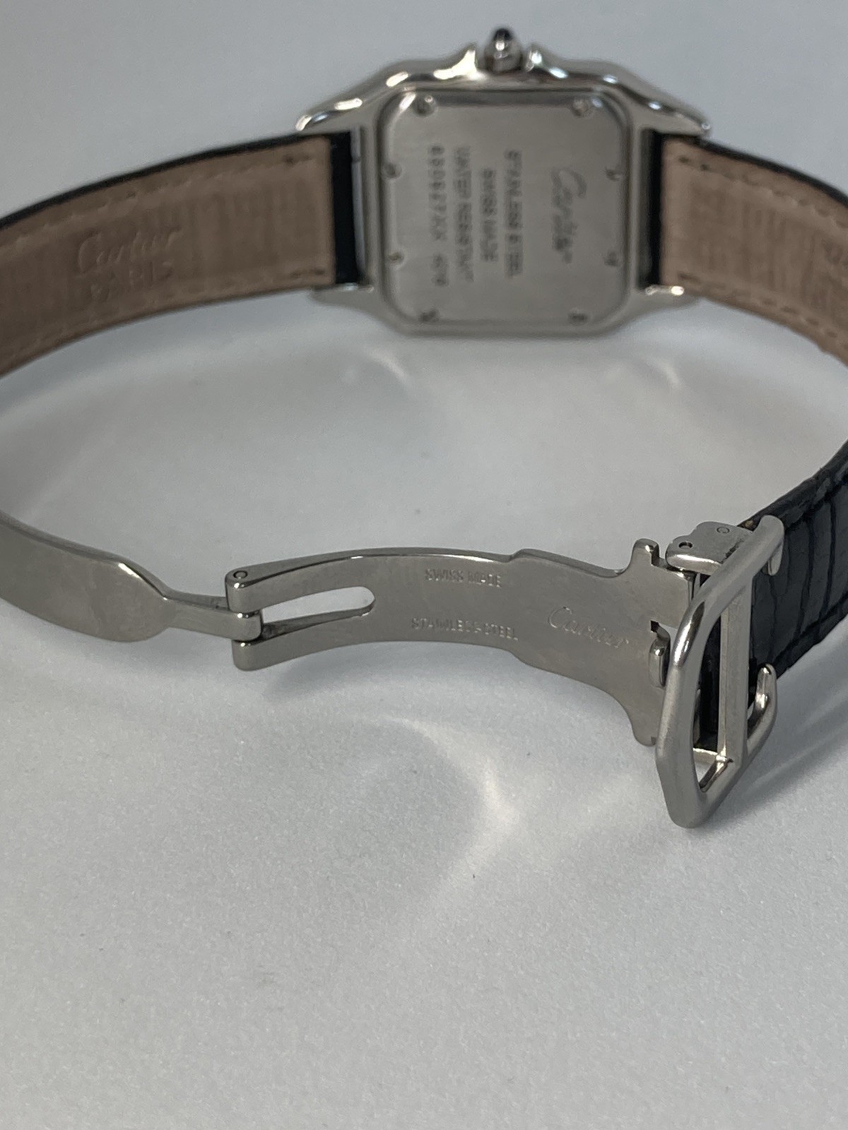 Cartier Panther Stainless Steel Roman Numeral Dial Ladies Watch view 4