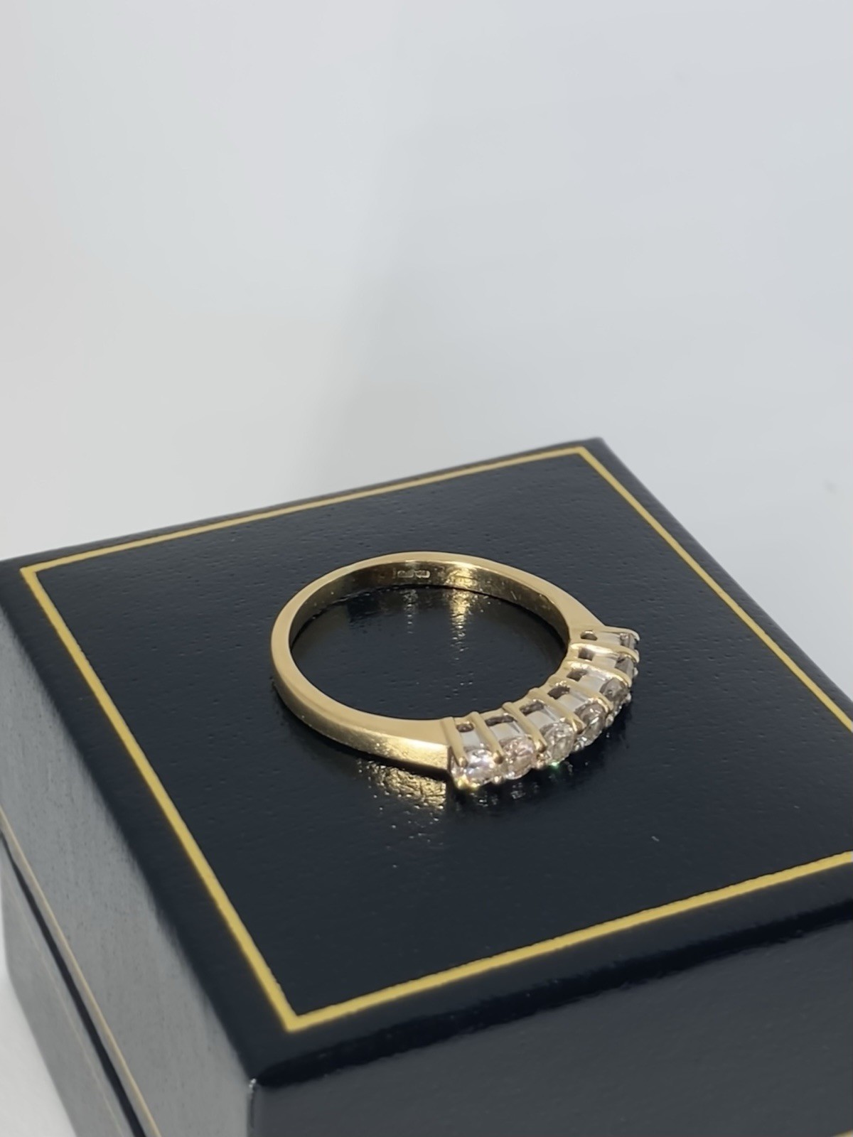 Diamond Half Eternity Ring 18ct Gold JCH jewellery view 5