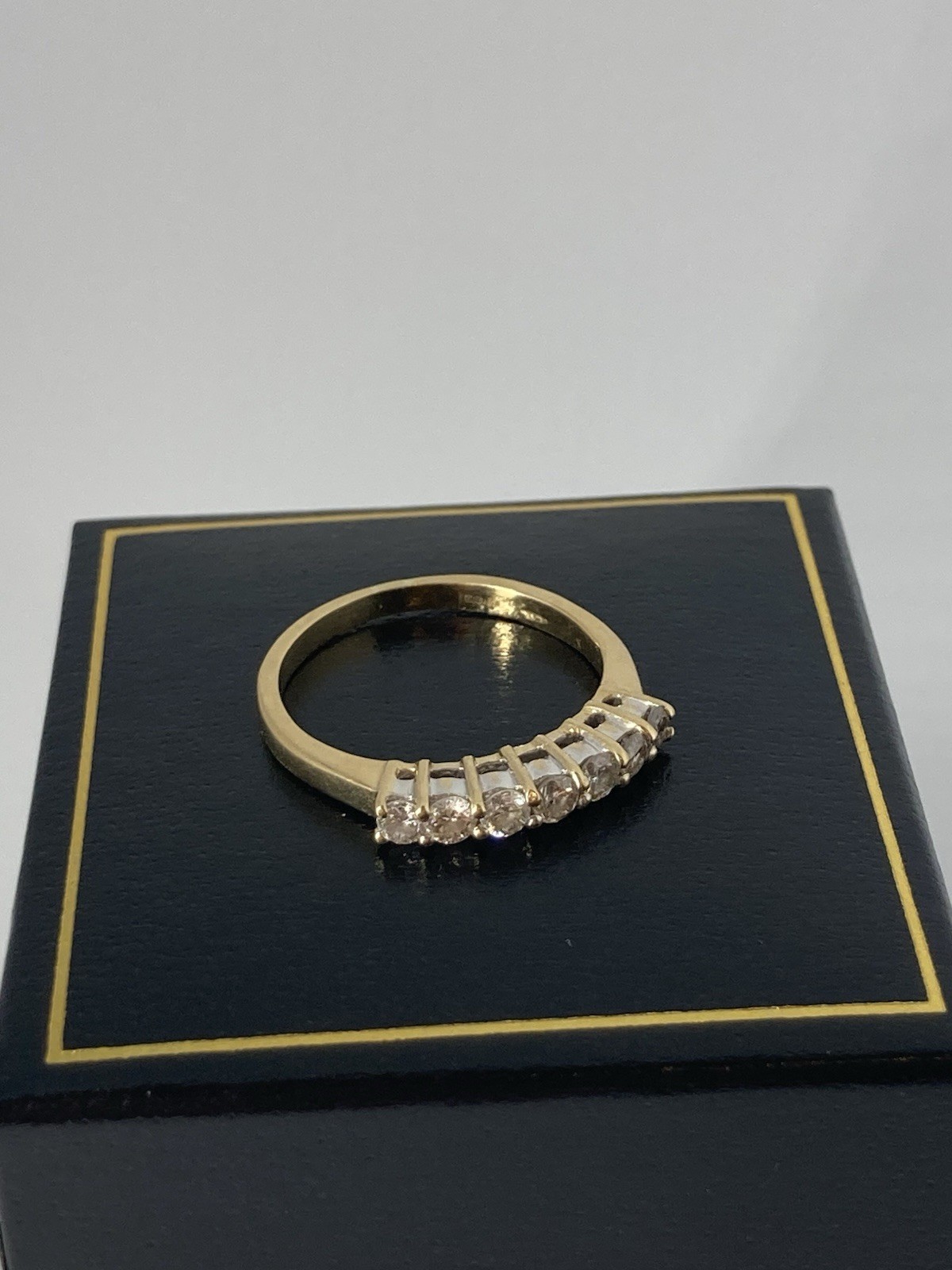 Diamond Half Eternity Ring 18ct Gold JCH jewellery view 6