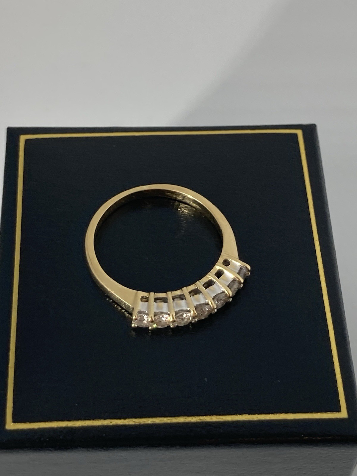 Gold Diamond Half Eternity Ring 18ct Gold JCH jewellery view 7