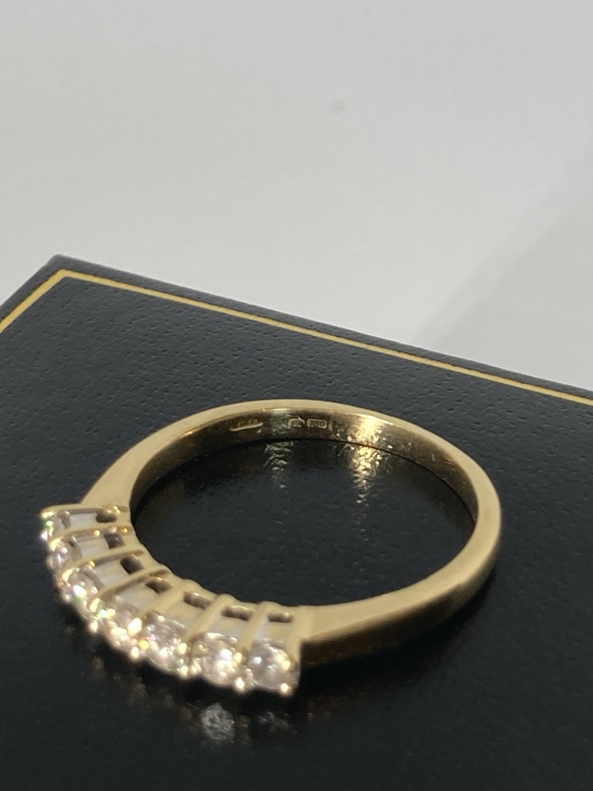 Diamond Half Eternity Ring 18ct Gold JCH jewellery view 3